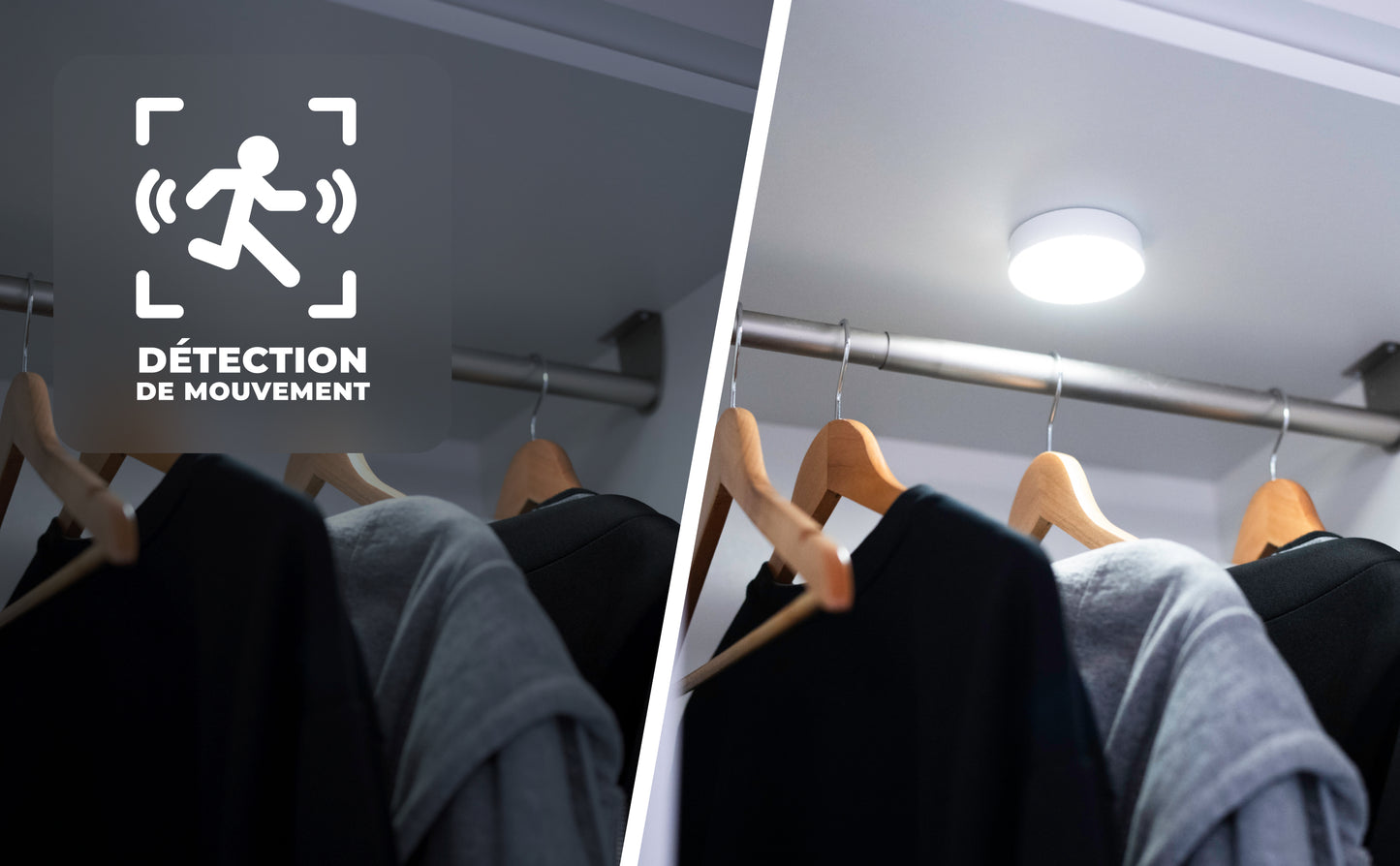 Spot LED - Eclairage sous meuble - Sans fil et détecteur de mouvement