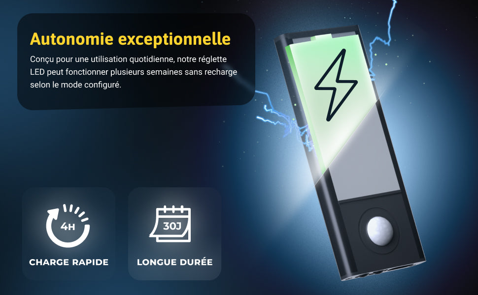 Barre LED - Extra plate - Sans fil - Détecteur de mouvement