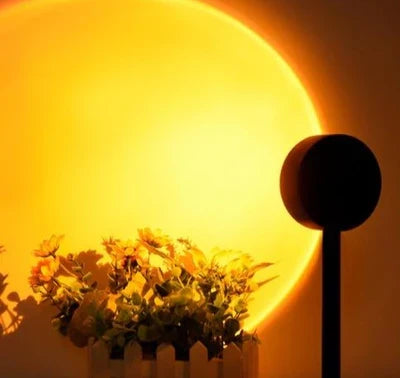 Transform Your Space with the Enchanting GlowSphere Sunset Lamp - Four Color Options!